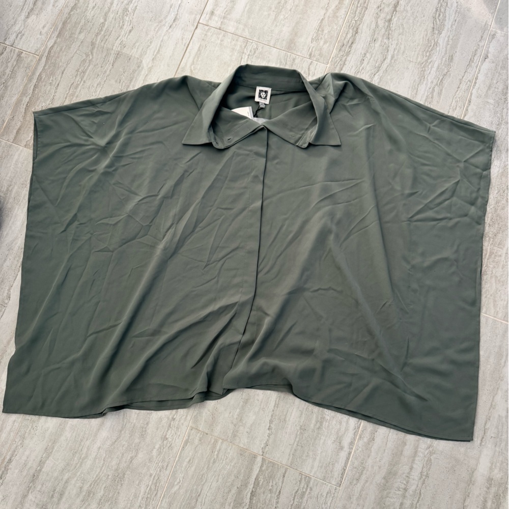 Anne Klein Women's Green Blouse